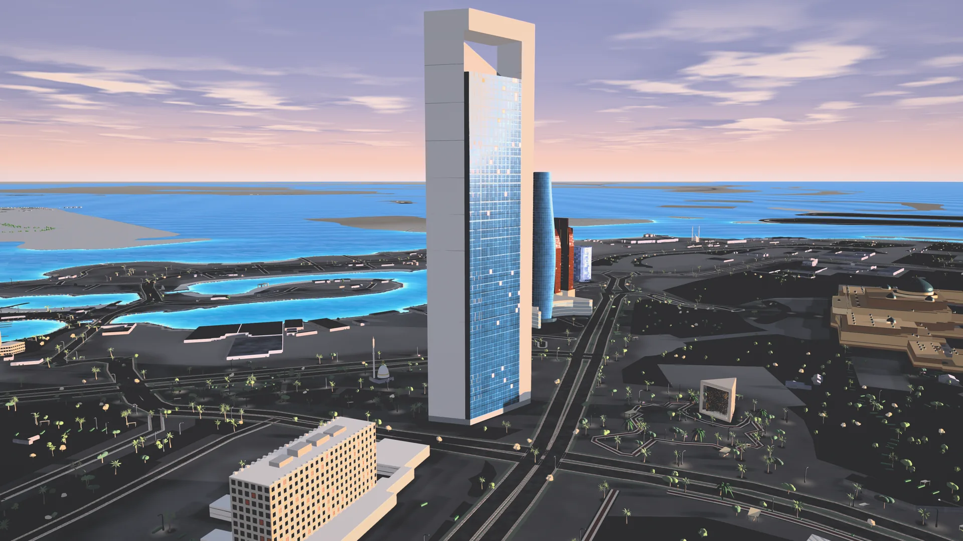 ADNOC Headquarters at dawn